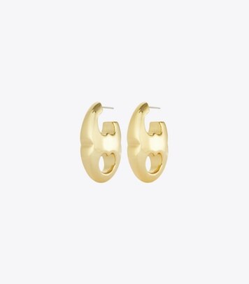 【関税&送料込】Tory Burch Orecchini Miller A Borchia Orecchino Miller a borchia con pavé: Donna Gioielli