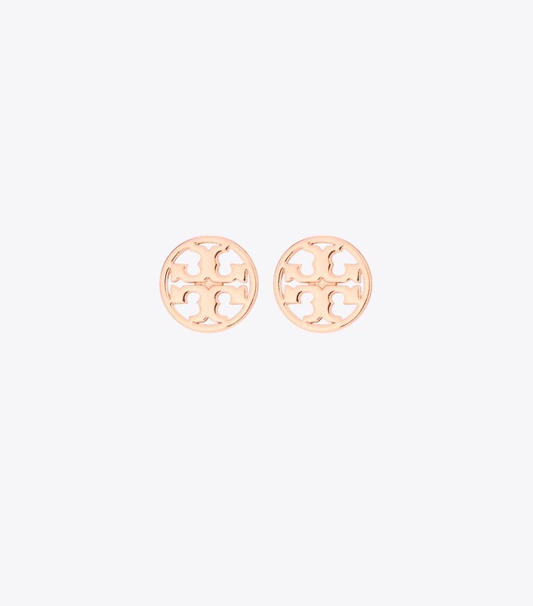Tory Burch designer orecchini Orecchino Icon a borchia in Rose Gold front