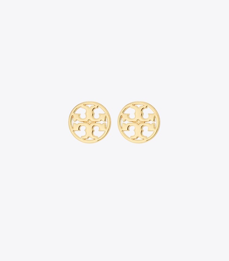 Tory Burch designer orecchini Orecchino Icon a borchia in Tory Gold front