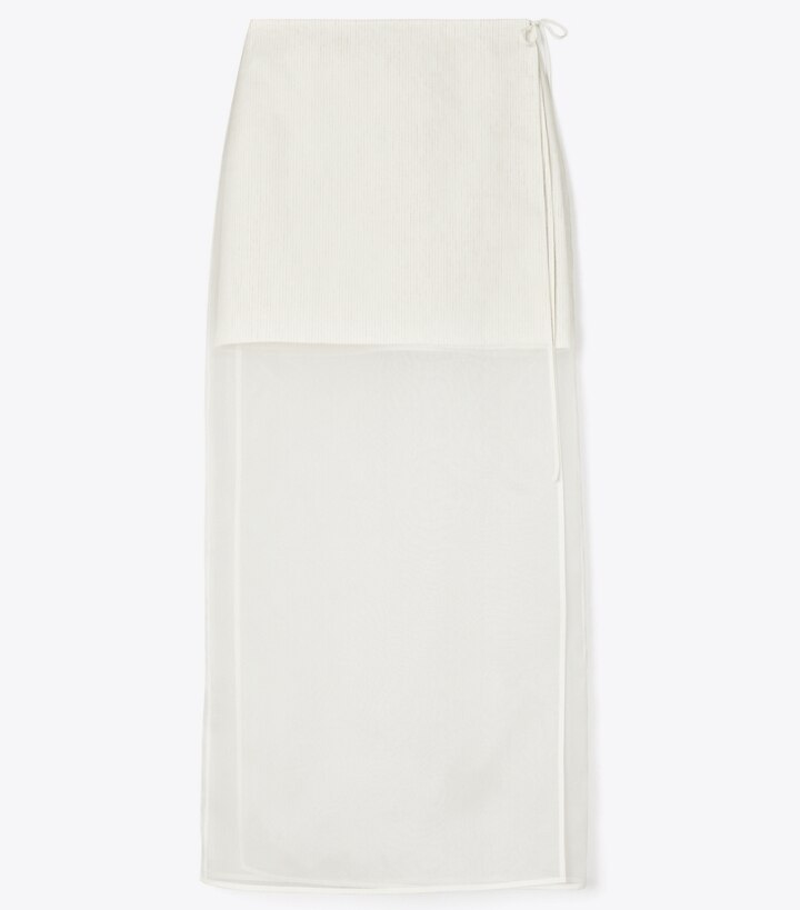 Organza Double-Layer Skirt: Women's Designer Bottoms | Tory Burch