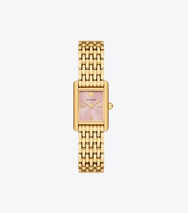 Tory Burch designer orologi da polso Orologio Eleanor piccolo in LIGHT PINK/GOLD front