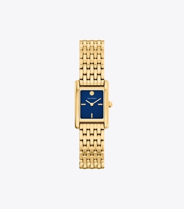Tory Burch designer orologi da polso Orologio Eleanor piccolo in NAVY/GOLD front