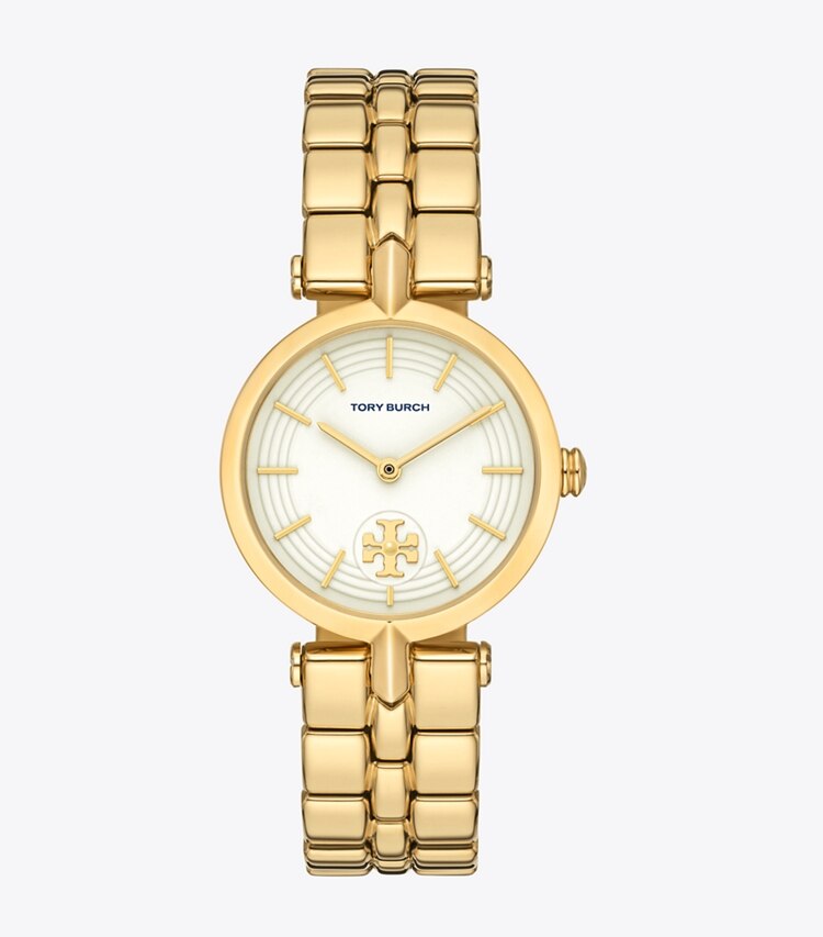 Tory Burch designer orologi da polso Orologio Kira in IVORY/GOLD front