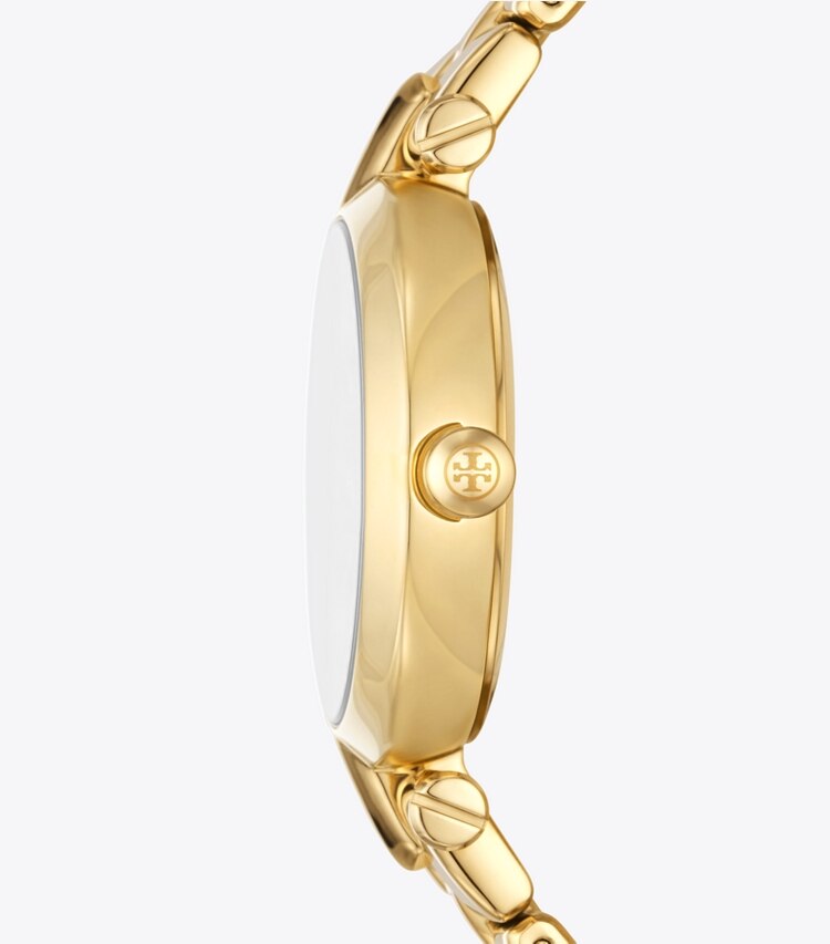 Tory Burch designer orologi da polso Orologio Kira in IVORY/GOLD side