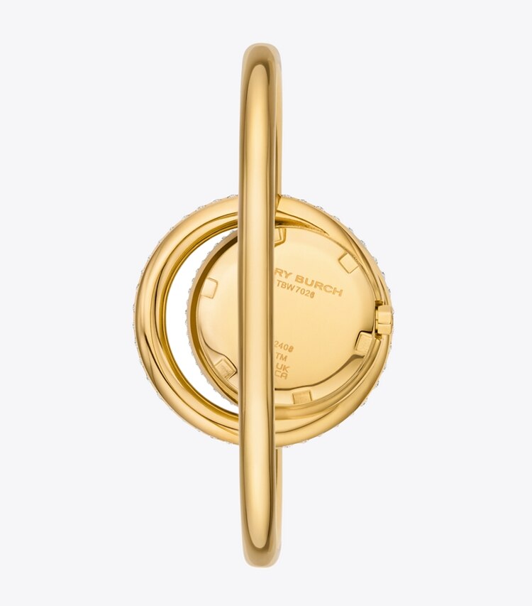 Tory Burch designer orologi da polso Orologio Miller Swirl in IVORY/STONES/GOLD indietro