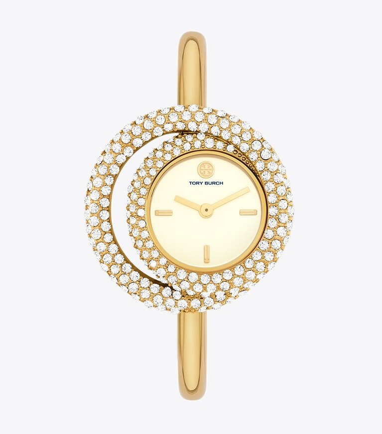 Tory Burch designer orologi da polso Orologio Miller Swirl in IVORY/STONES/GOLD front