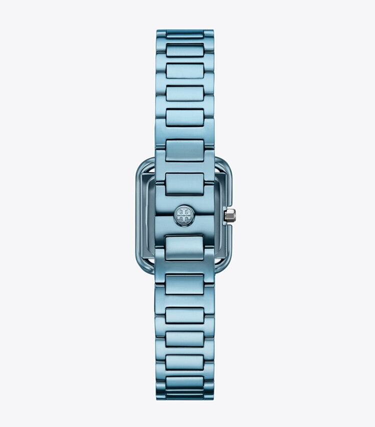 Tory Burch designer orologi da polso Orologio Mini Kira in ICE BLUE indietro