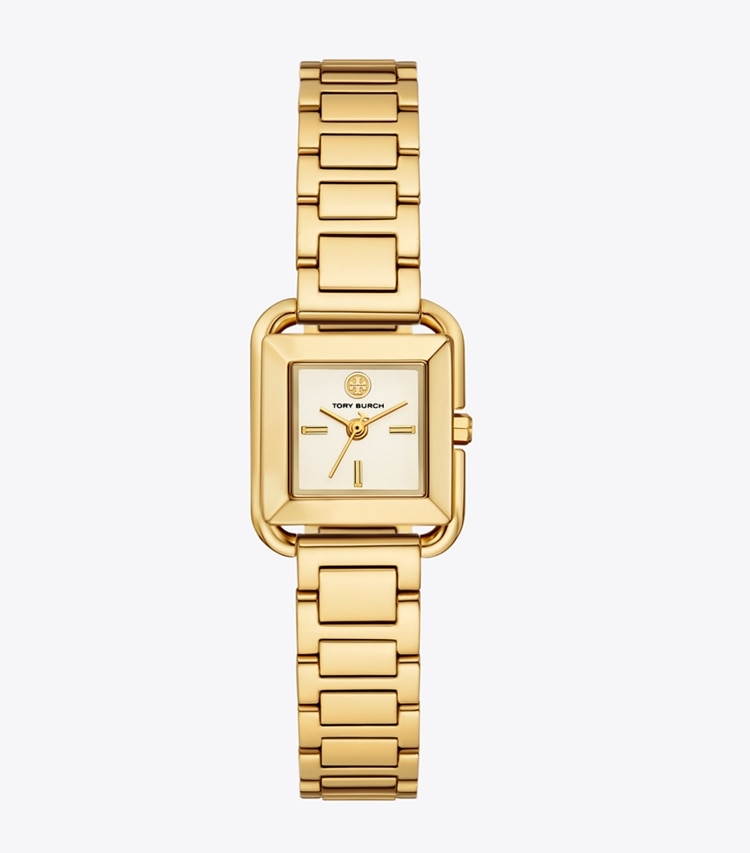 Tory Burch designer orologi da polso Orologio Mini Kira in IVORY/GOLD front