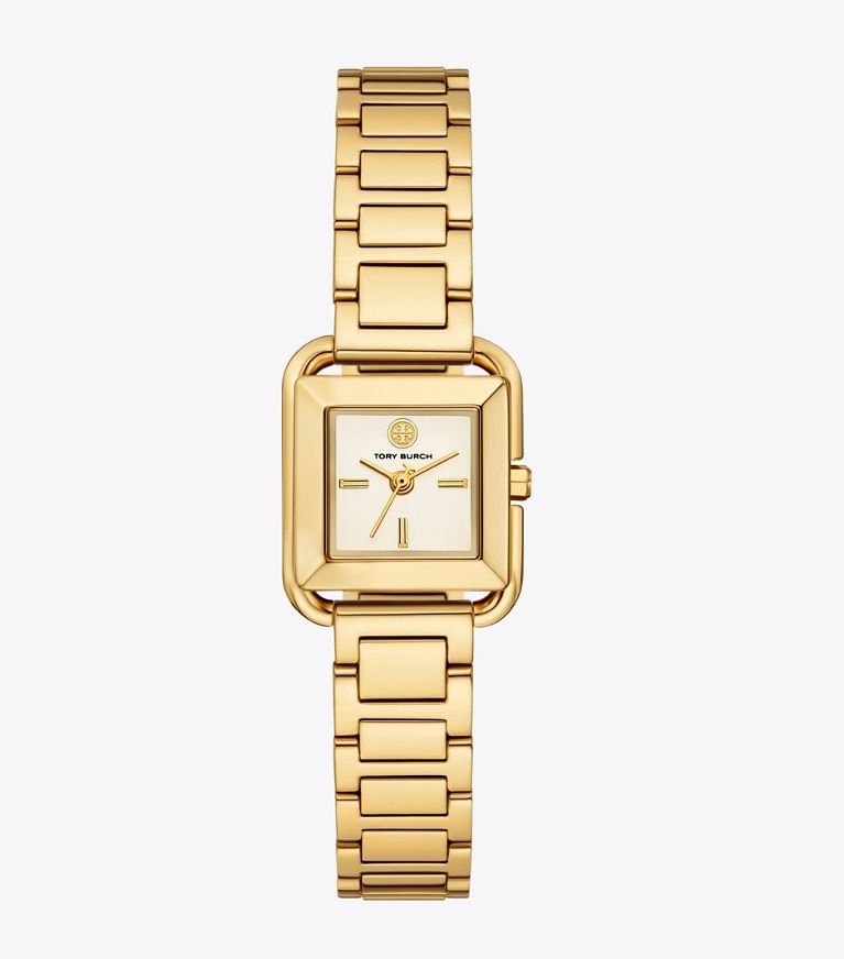 Tory Burch designer orologi da polso Orologio Mini Kira in IVORY/GOLD front