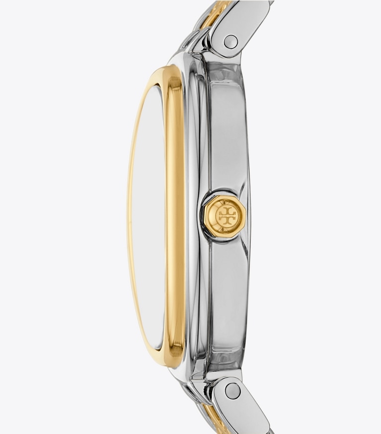 Tory Burch designer orologi da polso Orologio Oval in TWO-TONE front