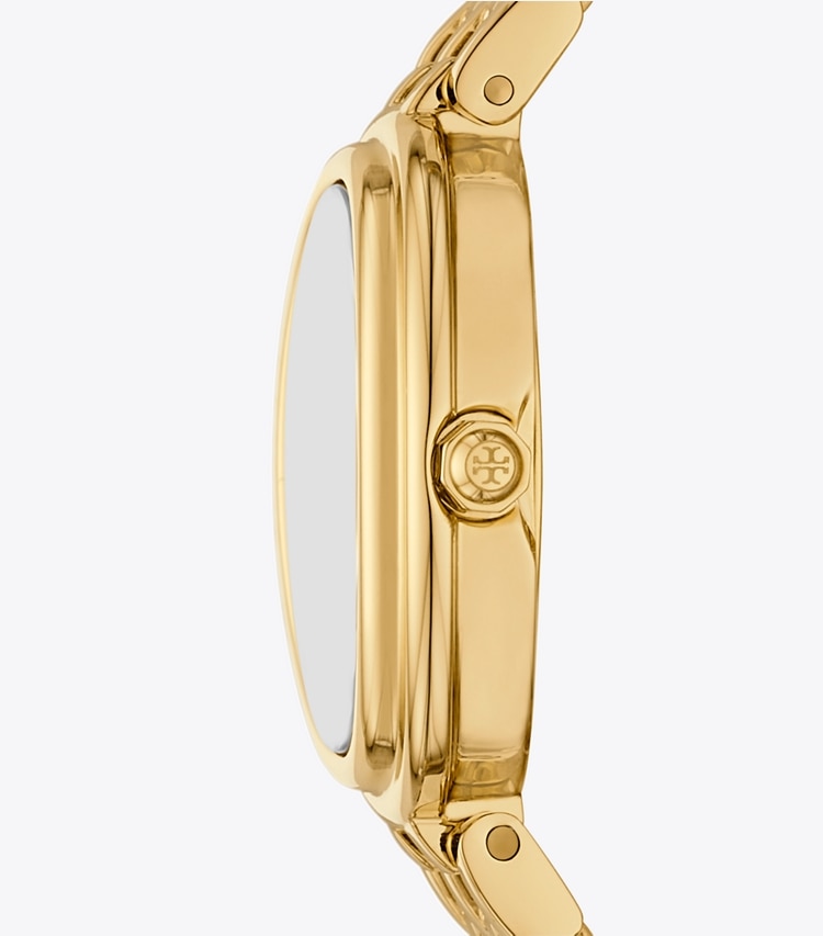 Tory Burch designer strap watches Oval Watch in GOLD side