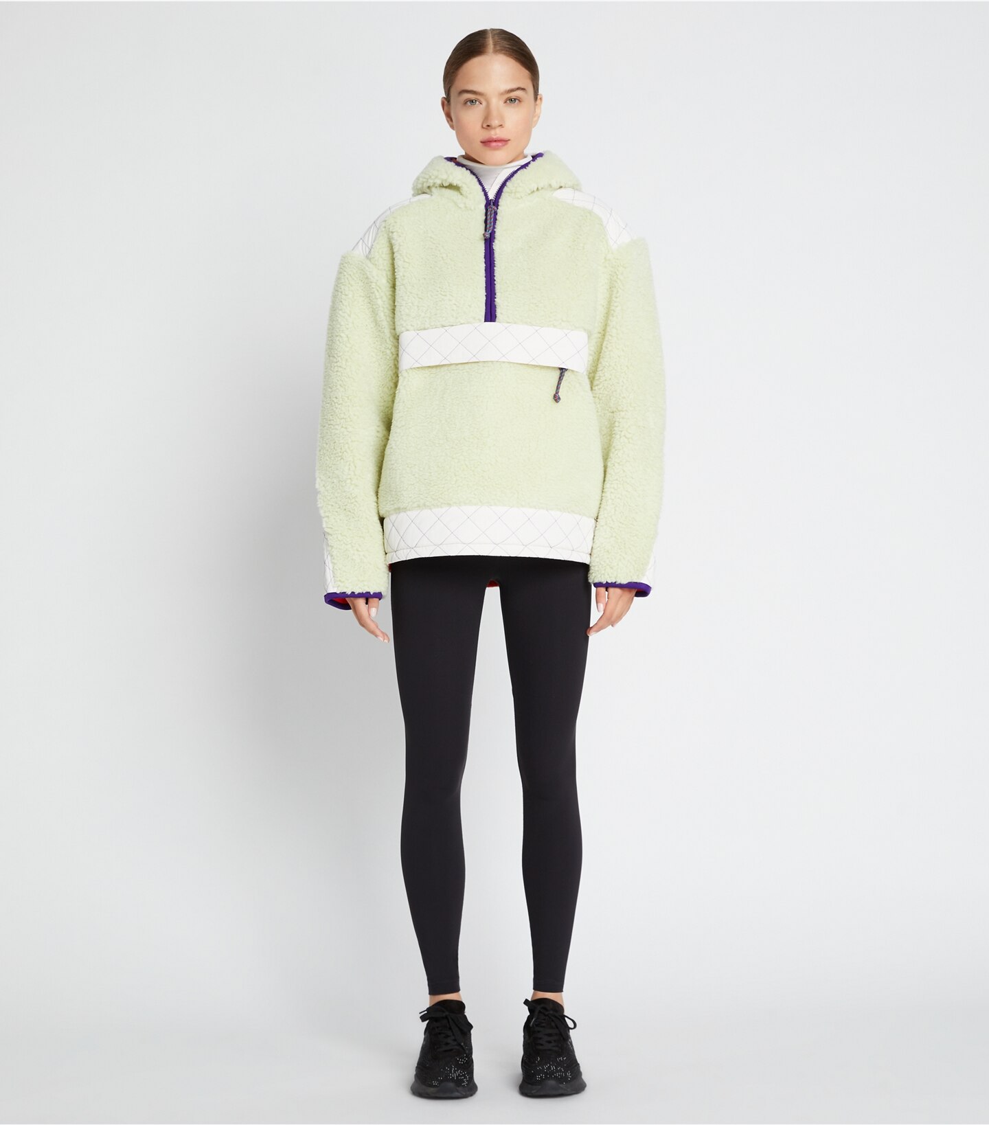 Oversized Fleece Hooded Pullover