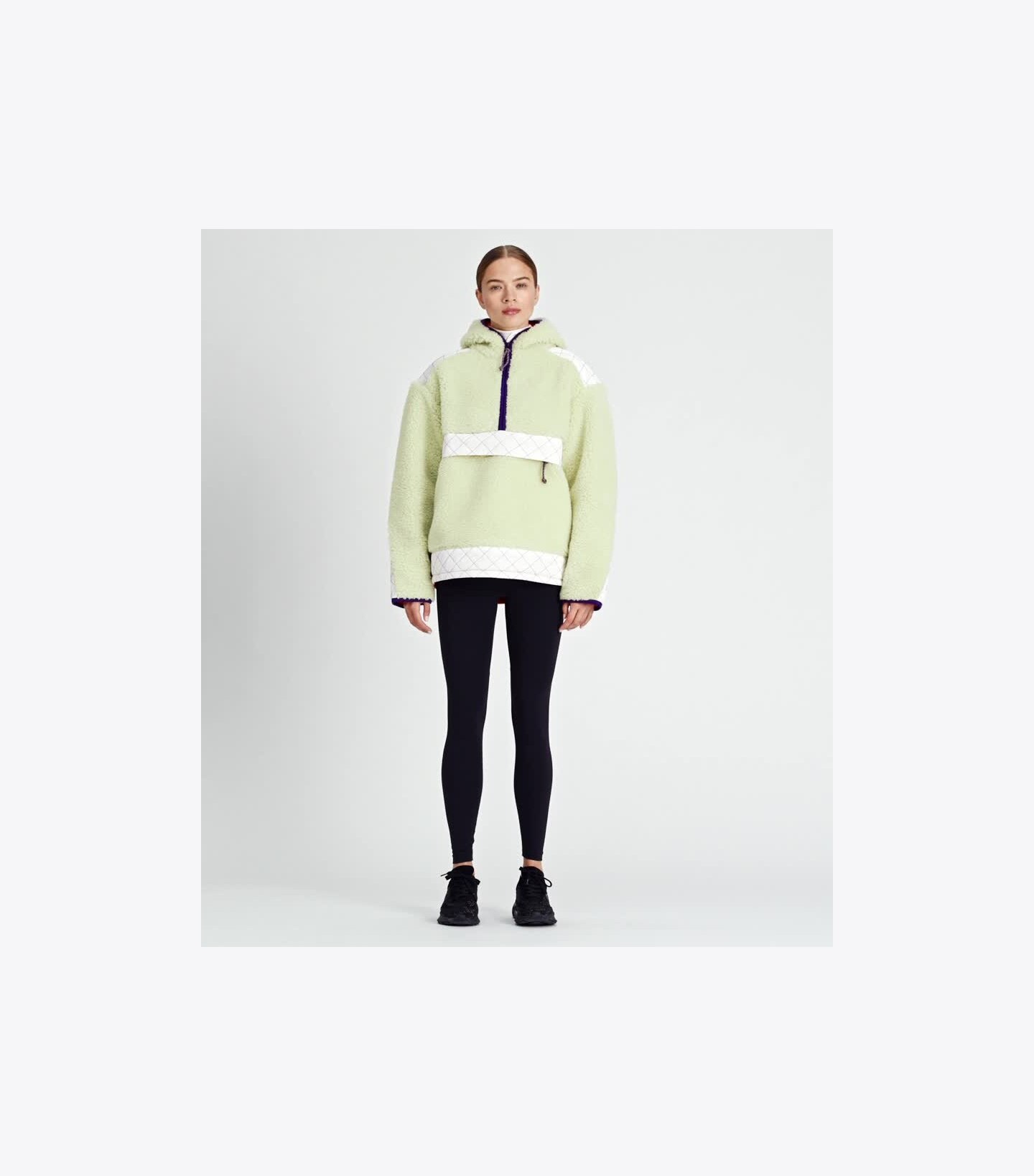Oversized Fleece Hooded Pullover