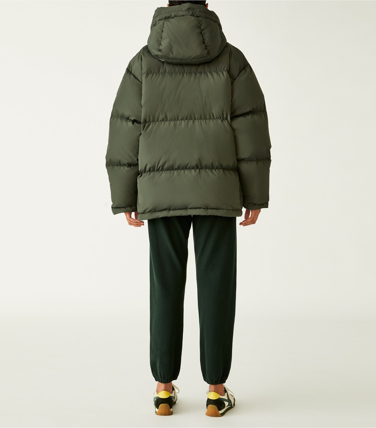 Oversized Hooded Down Jacket