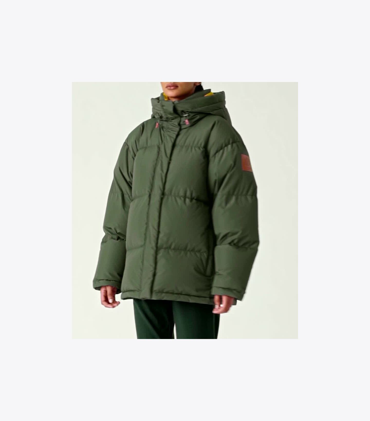 Oversized Hooded Down Jacket