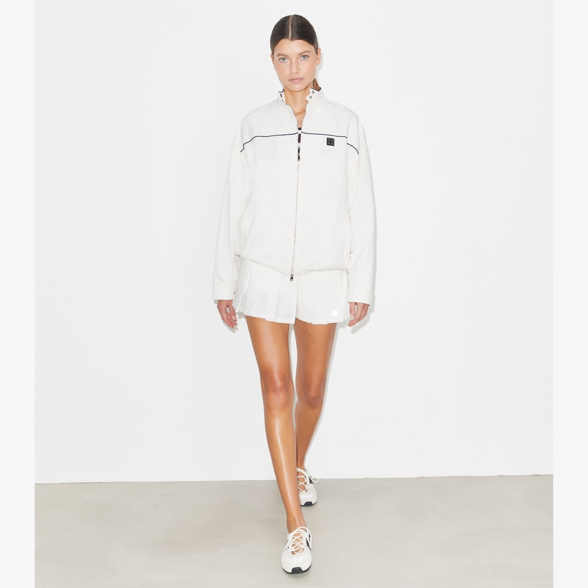 Oversized Nylon Tennis Jacket: Women's Designer Jackets | Tory Burch