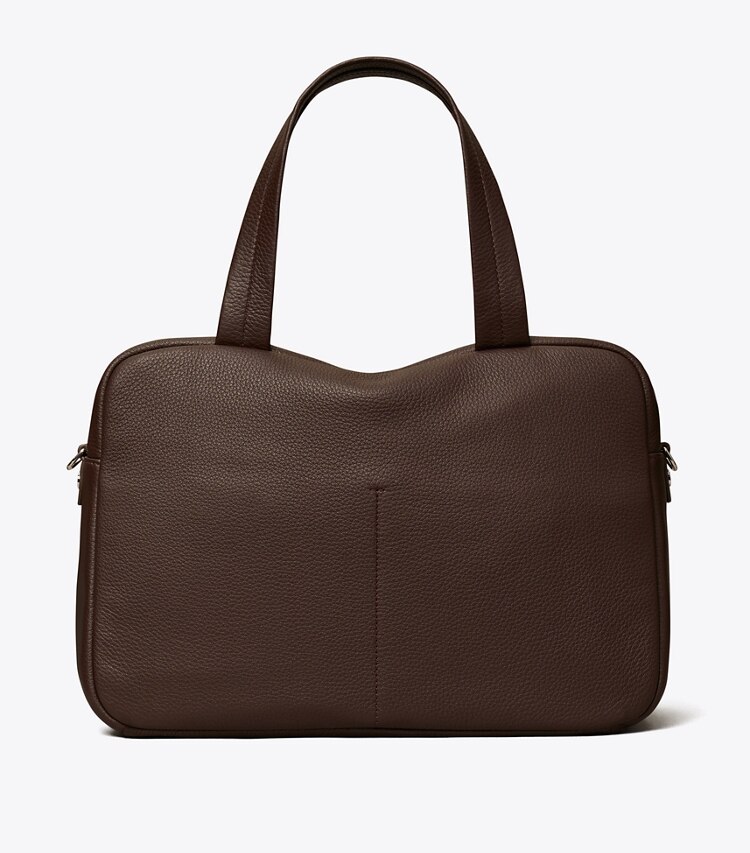Tory Burch designer satchels Oversized Satchel in Cocoa back