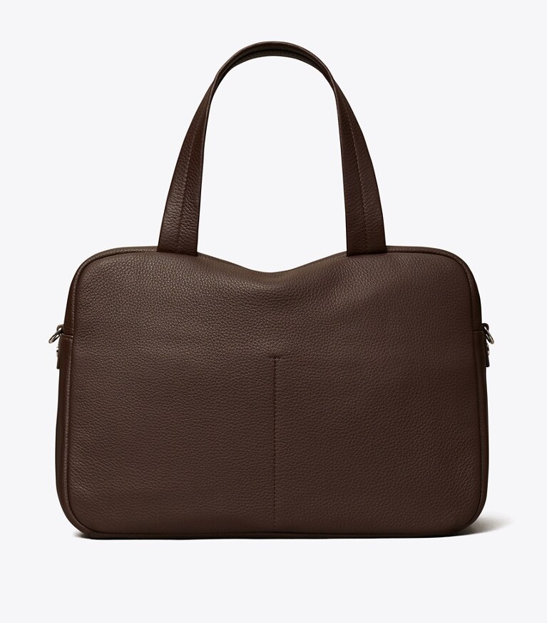 Tory Burch designer satchels Oversized Satchel in Cocoa back