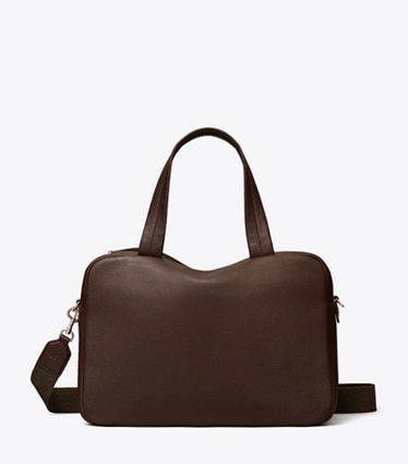 Tory Burch designer satchels Oversized Satchel in Cocoa front