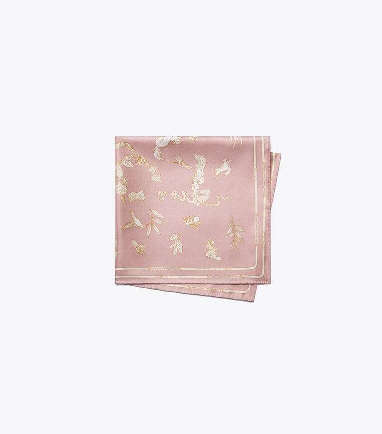 Tory Burch diseñador bufandas Pañoleta Fairytale de Tory Burch en Fairytale Iced Petal plegado