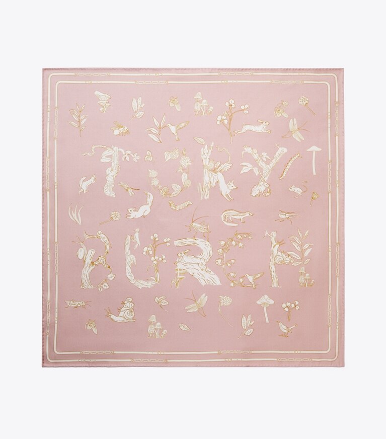 Tory Burch diseñador bufandas Pañoleta Fairytale de Tory Burch en Fairytale Iced Petal vista superior