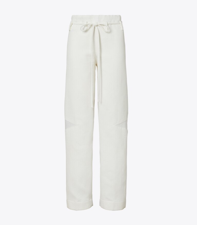 Tory Burch diseñador prendas inferiores Pantalón de algodón en Marshmallow frente