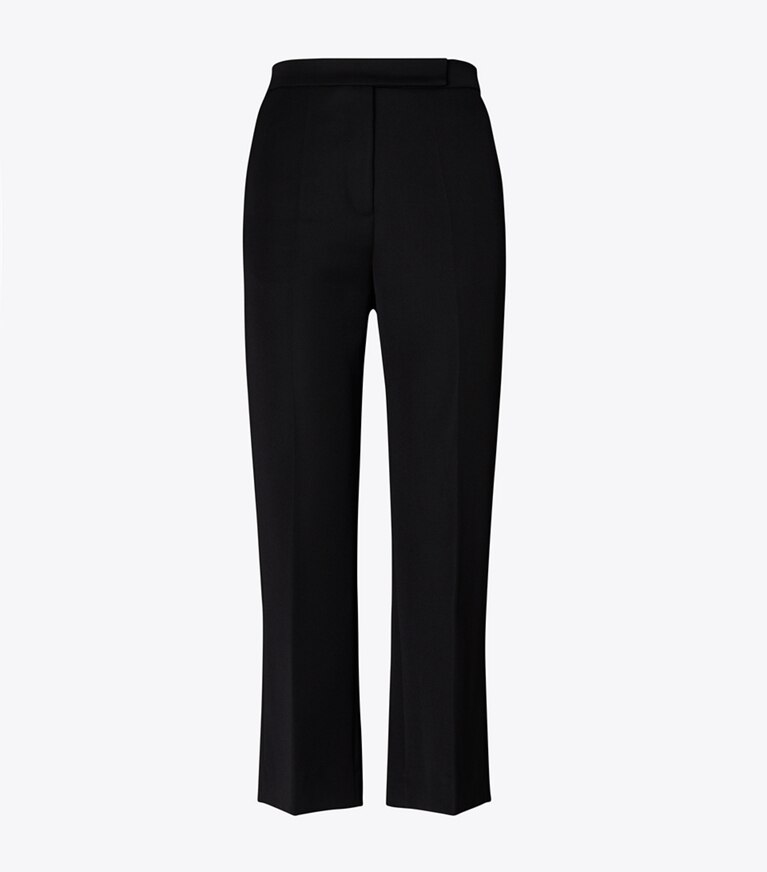 Tory Burch diseñador prendas inferiores Pantalón de sarga en Sport Black frente