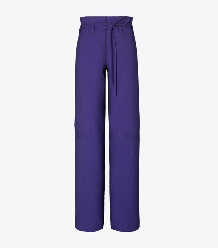 Tory Burch designer bas Pantalon ample en coton in Ballpoint Blue front