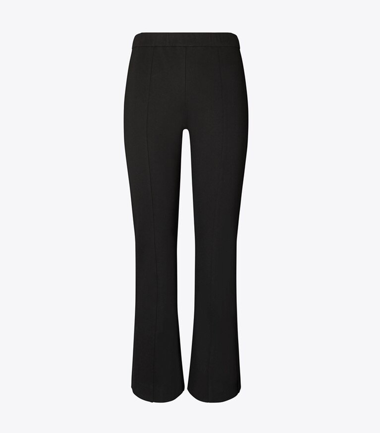 Tory Burch designer bas Pantalon Compression coupe 7/8 évasé in Black front