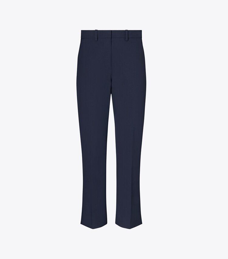 Tory Burch designer bas Pantalon court stretch in Medium Navy front
