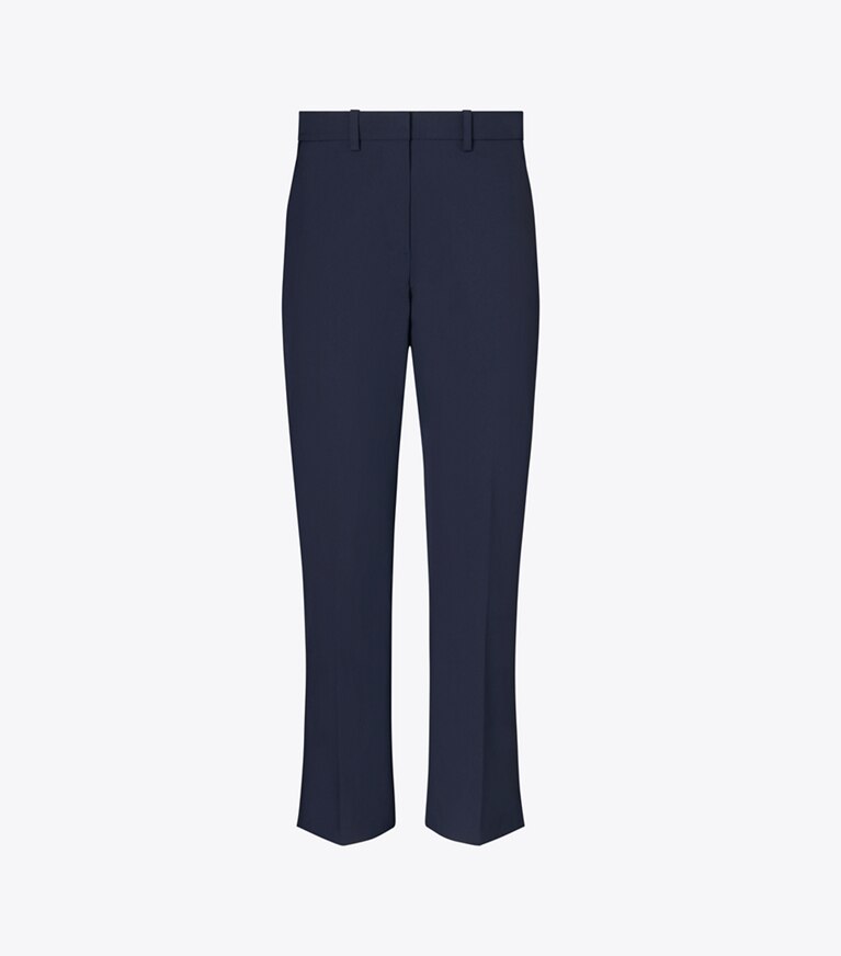 Tory Burch designer bas Pantalon court stretch in Medium Navy front