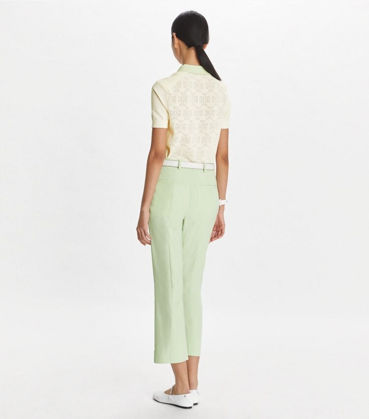 Tory Sport designer bas Pantalon court stretch in Light Peppermint on model back
