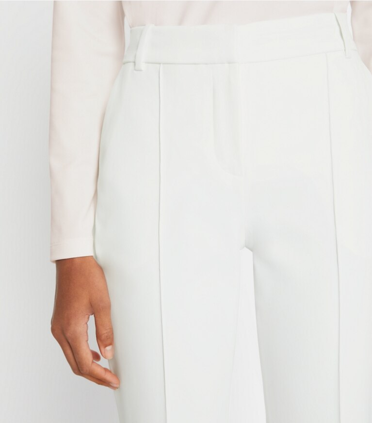 Tory Burch designer bas Pantalon de golf en sergé technique in Snow White front