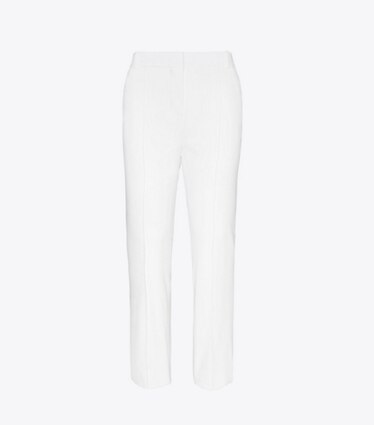 Tory Burch designer bas Pantalon de golf en twill technique dans Snow White de face