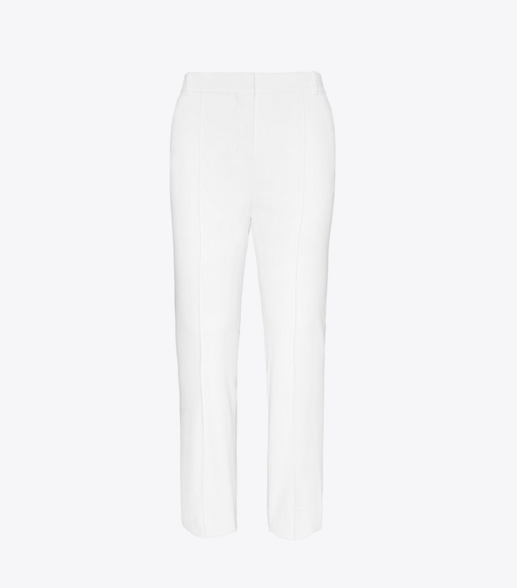 Tory Burch designer bas Pantalon de golf en twill technique dans Snow White de face