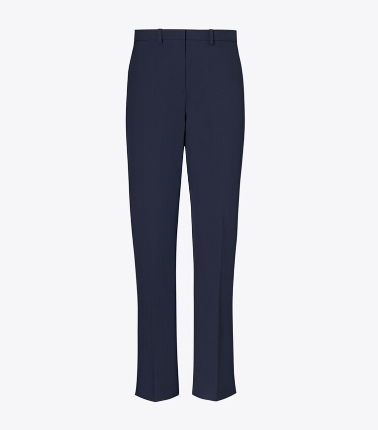 Tory Burch designer bas Pantalon de golf extensible coupe 7/8 dans Medium Navy de face
