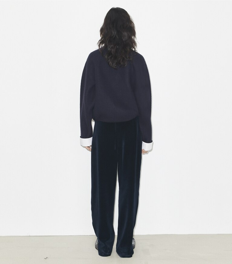 Tory Burch designer bas Pantalon de survêtement en coton in Ink front
