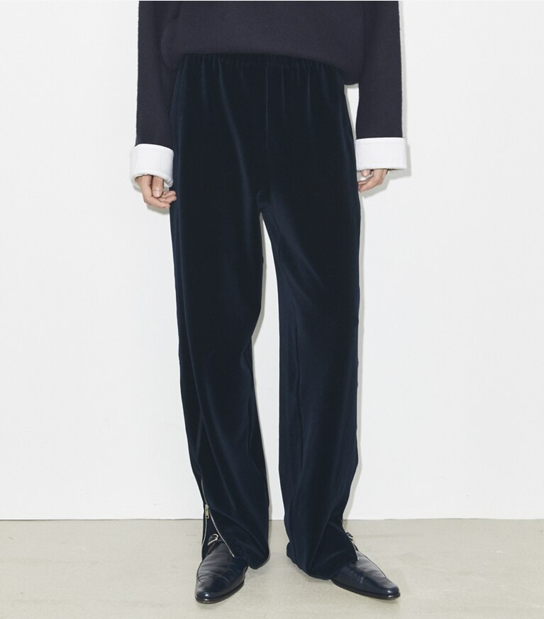 Tory Burch designer bas Pantalon de survêtement en coton in Ink front