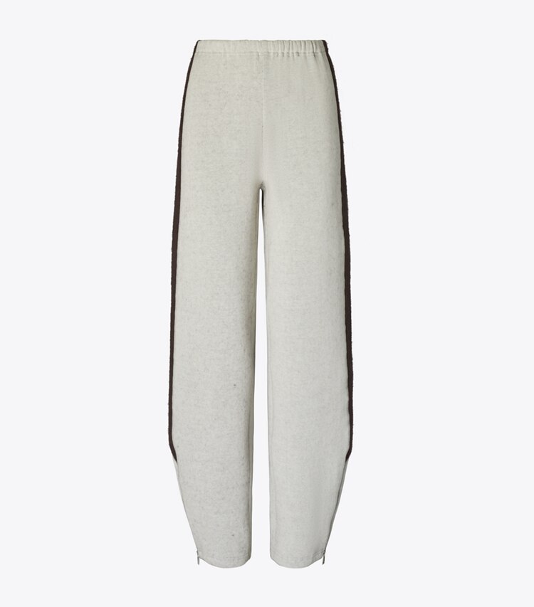 Tory Burch designer bas Pantalon de survêtement en jersey japonais in Ivory / Mocha front