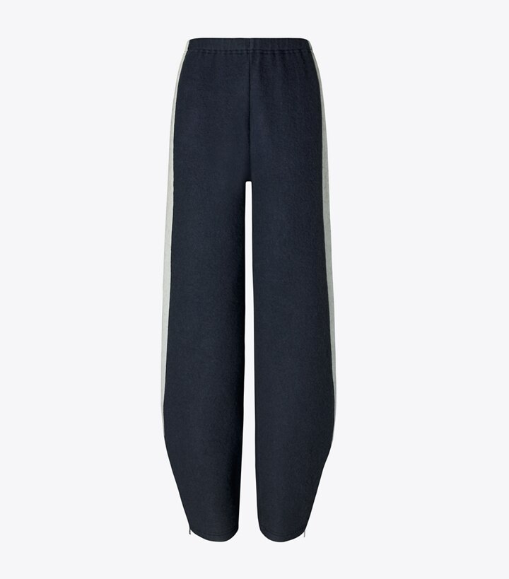 Tory Burch designer bas Pantalon de survêtement en jersey japonais in Navy / Ivory front