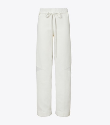 Tory Burch designer bas Pantalon en coton in Marshmallow front