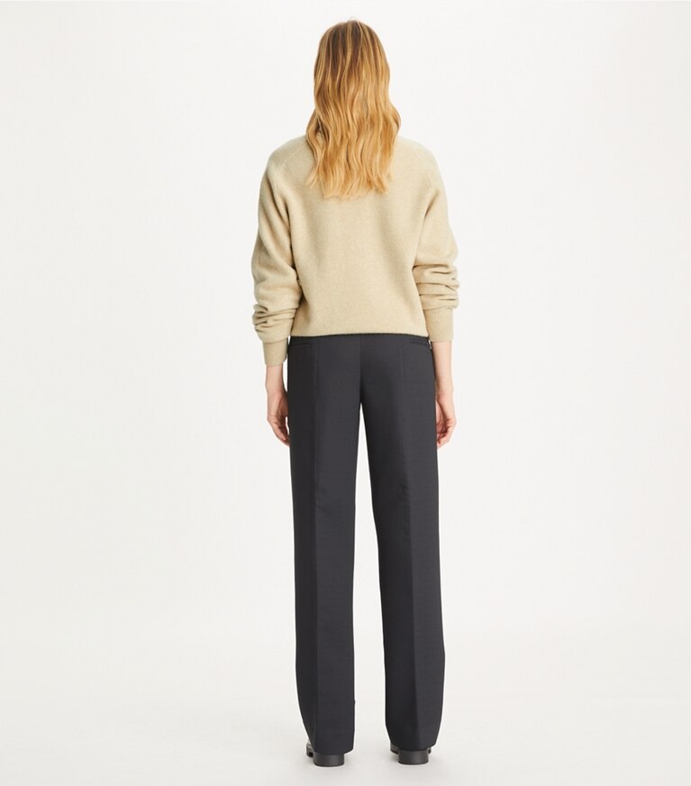 Tory Burch designer bas Pantalon en crêpe in Black front