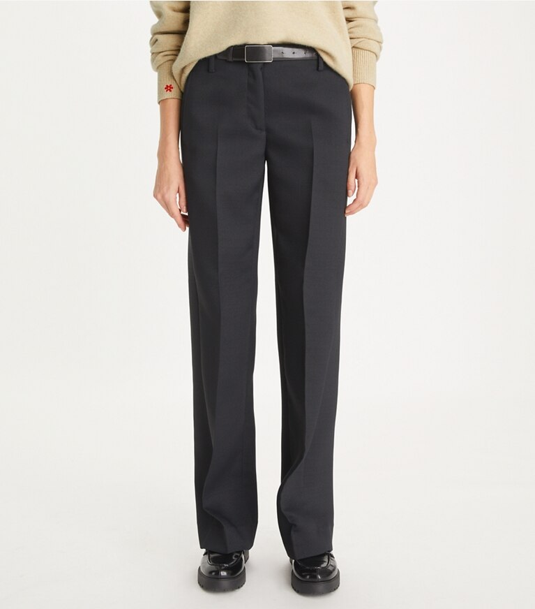 Tory Burch designer bas Pantalon en crêpe in Black front