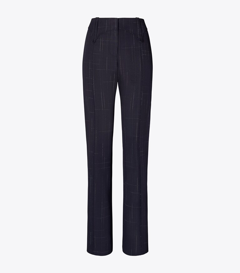 Tory Burch designer pantaloni Pantalone in lana in Dark Navy / Copper front