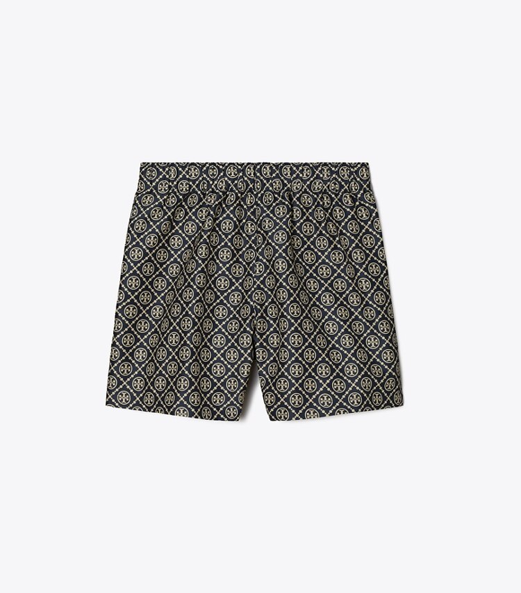 Tory Sport diseñador prendas inferiores Pantalones cortos de jacquard con monograma de T en TORY NAVY T MONOGRAM frontal