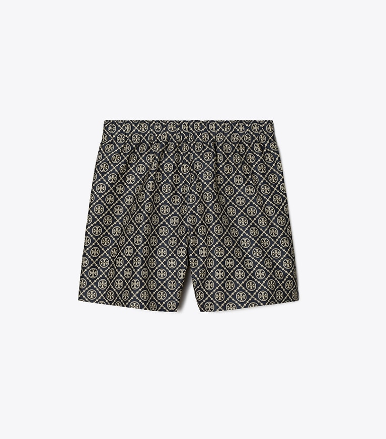 Tory Sport diseñador prendas inferiores Pantalones cortos de jacquard con monograma de T en TORY NAVY T MONOGRAM frontal