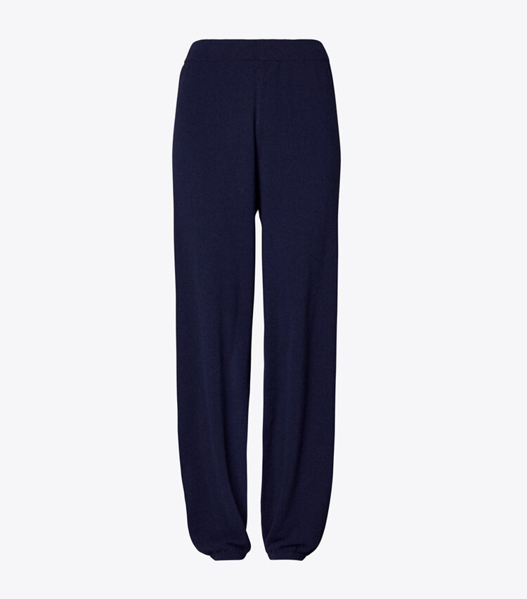 Tory Sport diseñador prendas inferiores Pantalones deportivos de cachemira en Tory Navy frontal