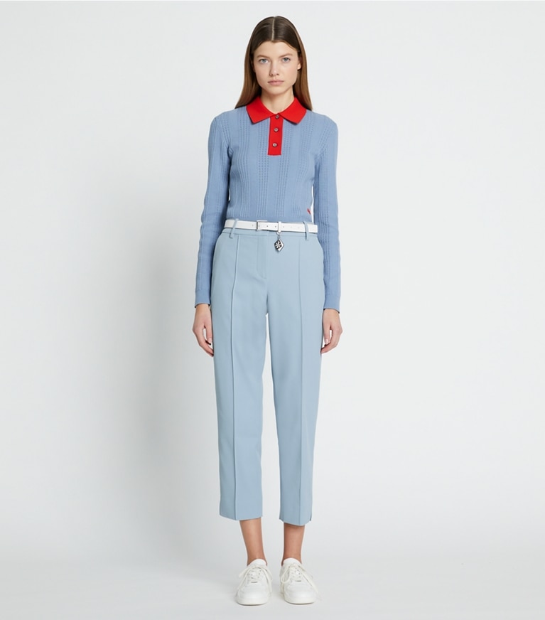 Tory Sport designer pantaloni Pantaloni da golf in twill tecnico in Seafaring front