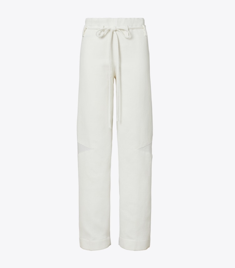Tory Burch designer pantaloni Pantaloni in cotone in Marshmallow front