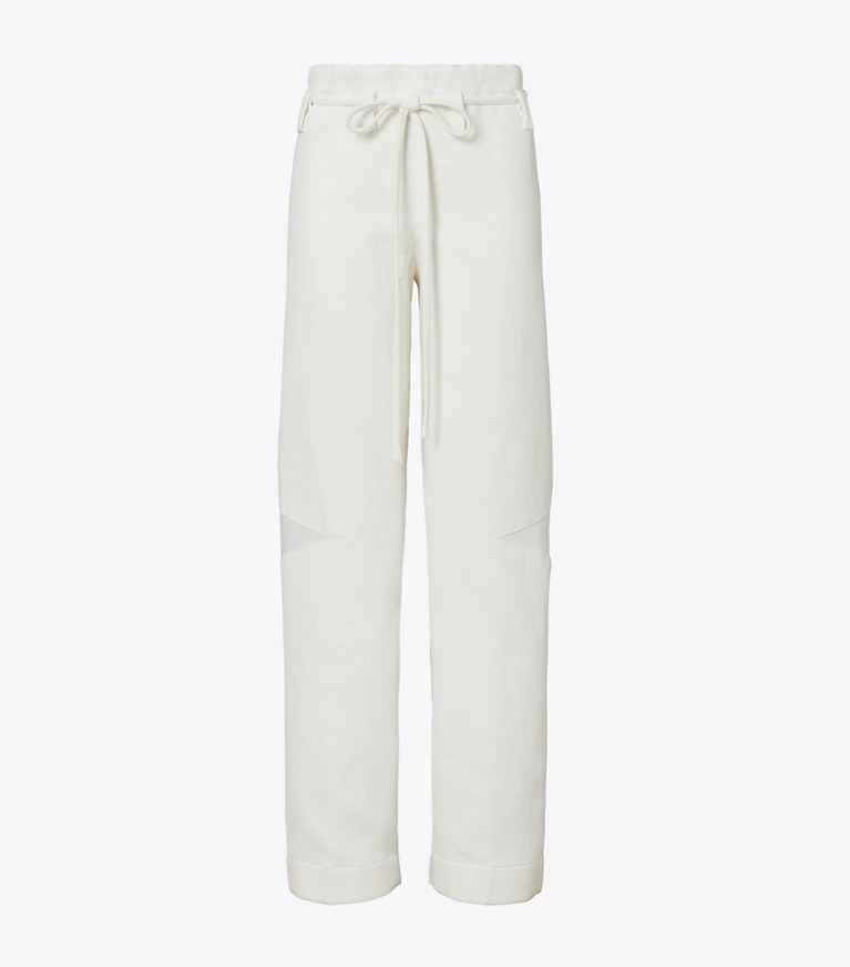 Tory Burch designer pantaloni Pantaloni in cotone in Marshmallow front